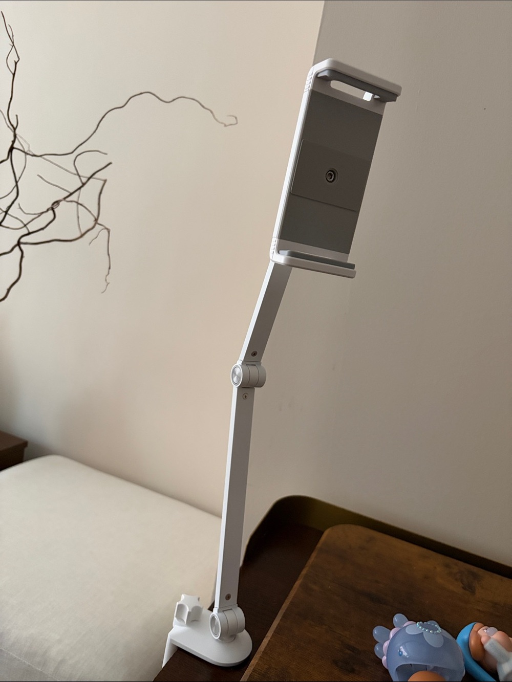 White Adjustable Tablet & Phone Stand Holder
